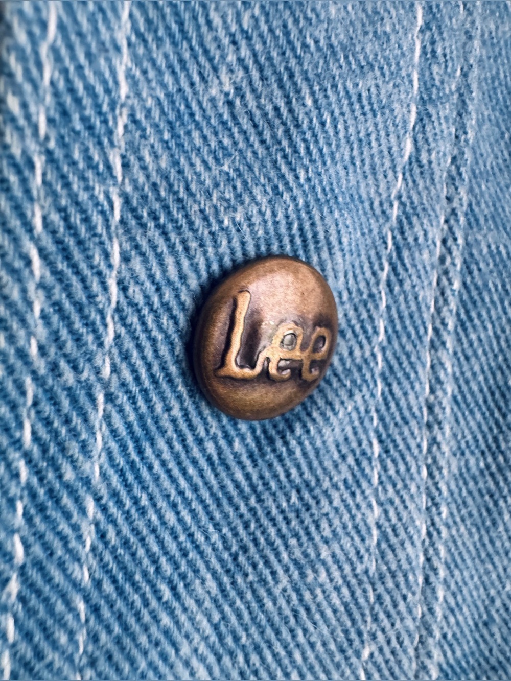 DEADSTOCK 1970 LEE Denim Jean Shirt-Jacket w/Dagger Collar "NOS" + ORIGINAL TAG - Picture 8 of 16